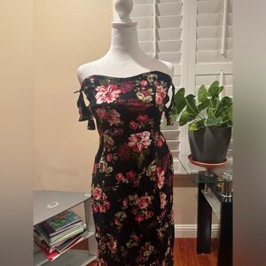 Black floral dress